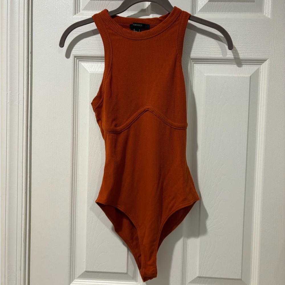 Forever 21 high neck ribbed bodysuit